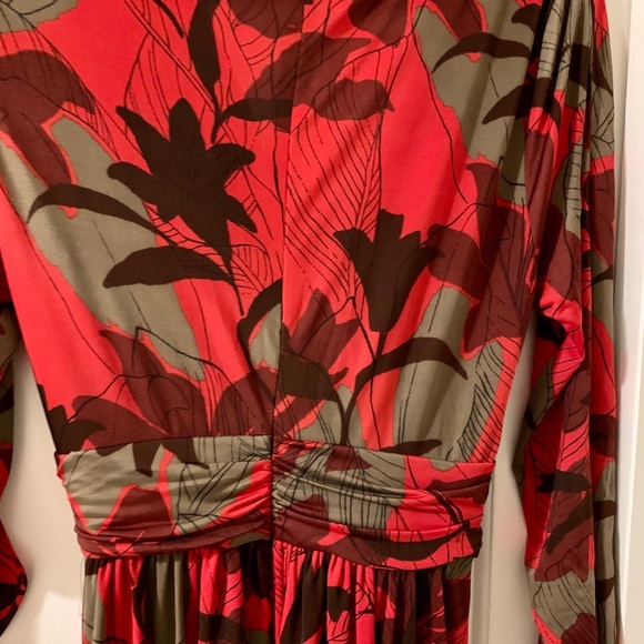 Red print faux wrap dress from Zara - Picture 5 of 5
